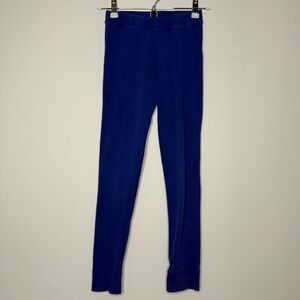 HANNA ANDERSSON Ribbed Elastic Waist Girls Comfy Blue Basic Cozy Leggings